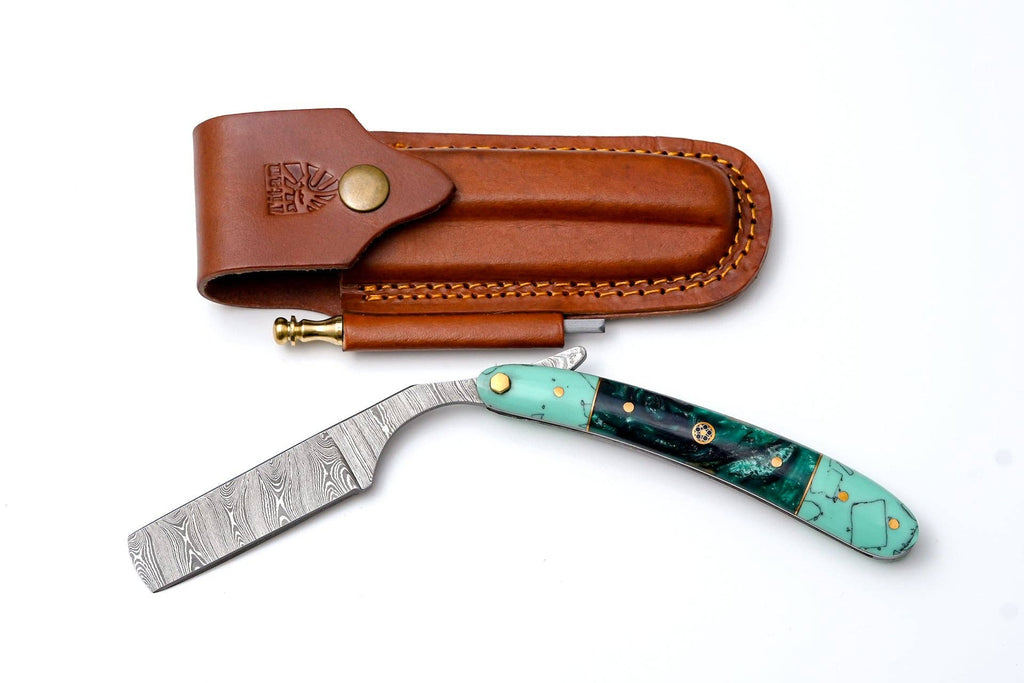 Damascus straigh razor