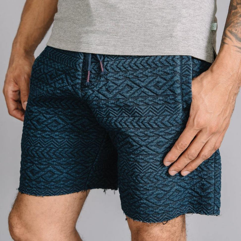 Tyson Pull on Short in Quilted Aztec Knit