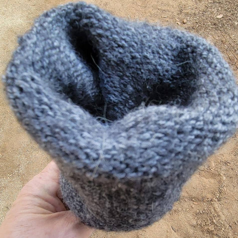 "Superwarm" Alpaca Socks - Made in the USA: Grey / Large / Superwarm