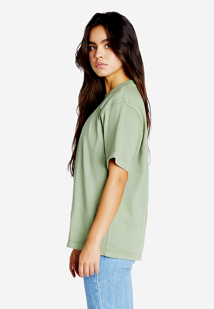Urban Heavy Weight T Shirt: Oil Green / S