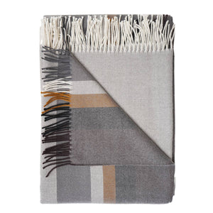100% Baby Alpaca Throw - Dove Tail