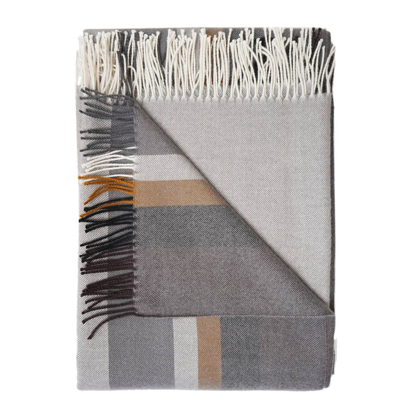 100% Baby Alpaca Throw - Dove Tail