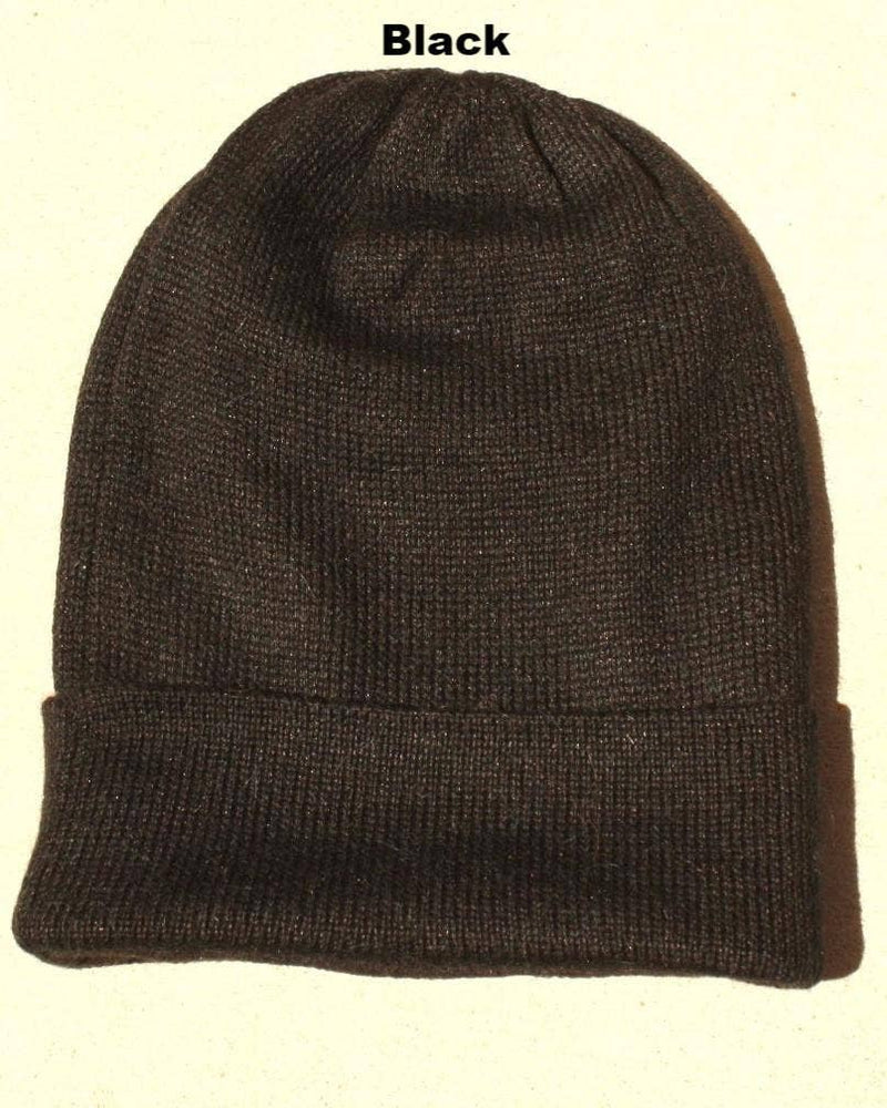 Iditarod 100% Alpaca Beanie Hat: Med Grey / Standard Fit