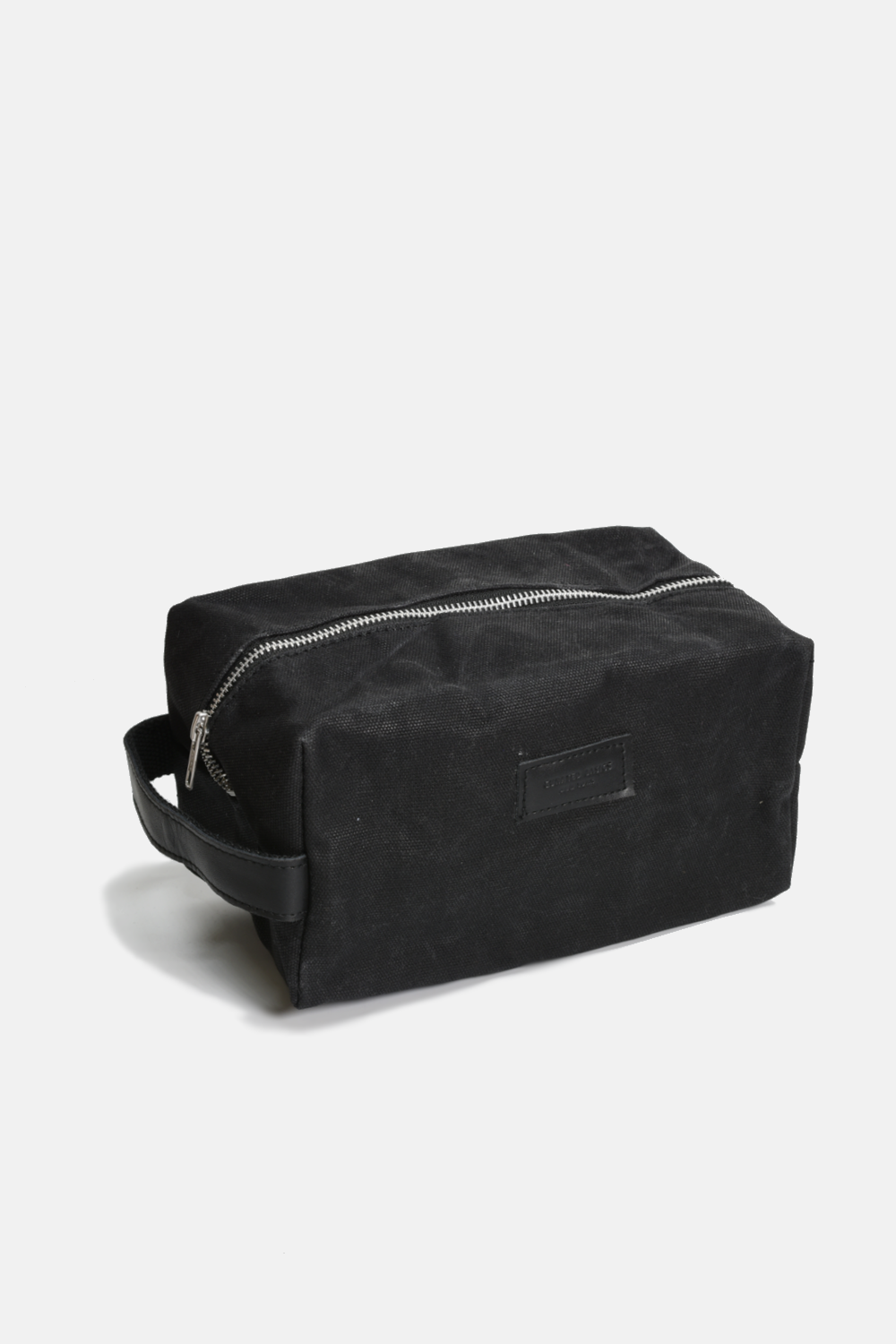 Waxed Cotton Dopp Kit // Toiletry Bag: True Black