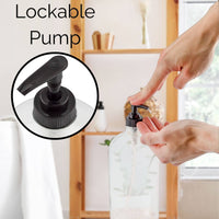 Cornucopia 32oz Glass Bottles w/ Black Pumps (2pk)