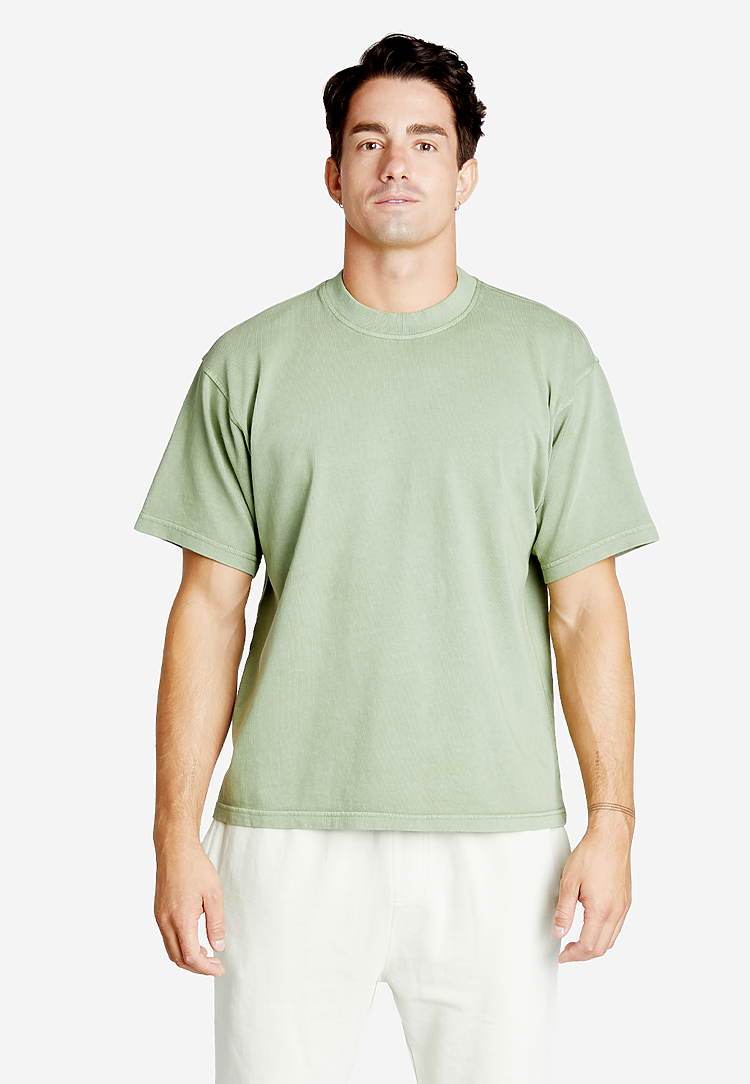 Urban Heavy Weight T Shirt: Oil Green / L