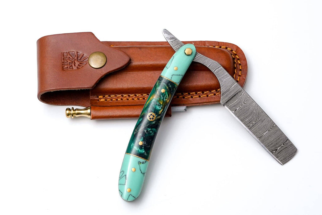 Damascus straigh razor