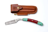 Damascus stright razor