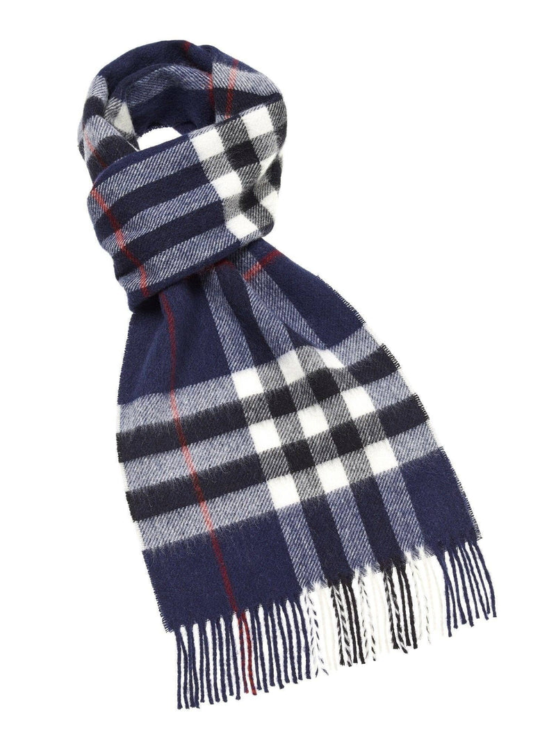 Westminster Navy Scarf, Merino Lambswool, Made in England, Bronte Moon