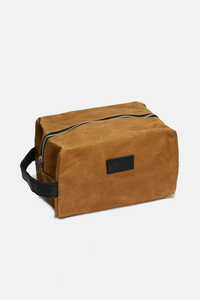 Waxed Cotton Dopp Kit // Toiletry Bag: True Black