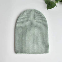 CashWool Fold-over Beanie - Black