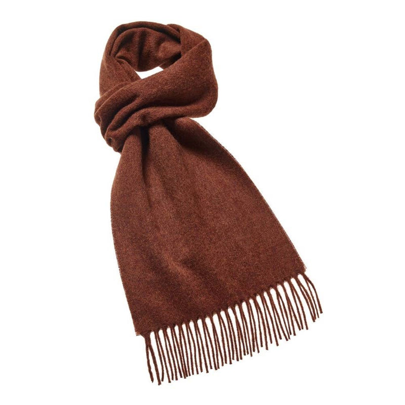Plain Luxury Scarf Collection - 100% Merino Lambswool: Camel