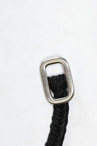 Waxed Cotton Mini Belt Bracelet: One Size