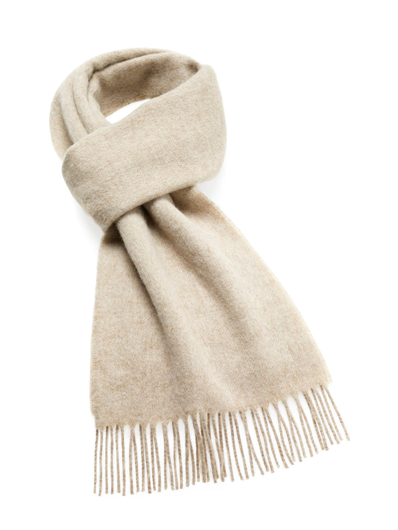 Plain Luxury Scarf Collection - 100% Merino Lambswool: Camel