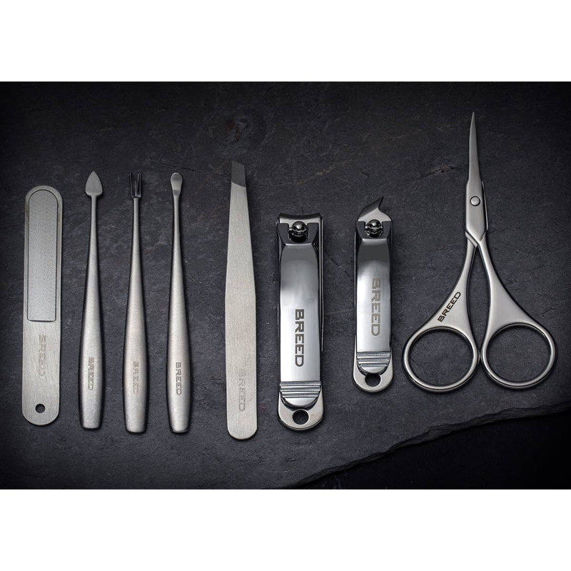 Breed Katana 8 Piece Surgical Steel Groom Kit: Green