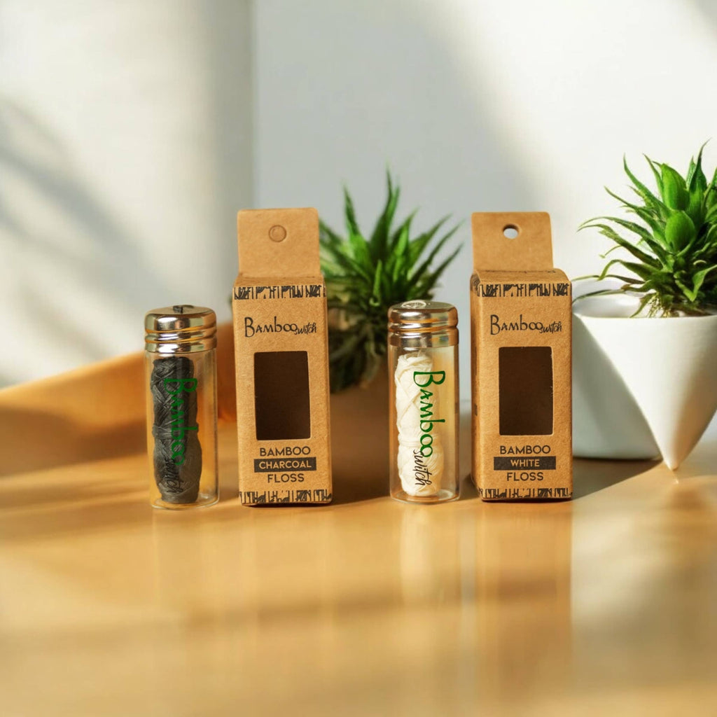 Vegan Bamboo Floss: Charcoal Infused