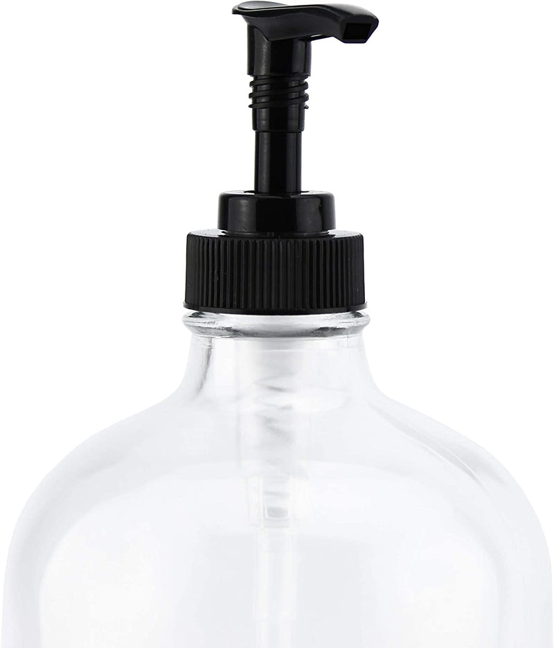 Cornucopia 32oz Glass Bottles w/ Black Pumps (2pk)