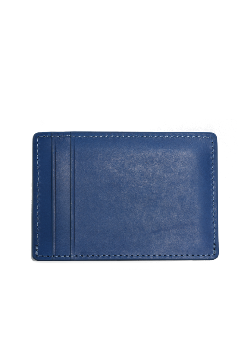 Traditional Cow-hide Leather Cardholder: Cognac