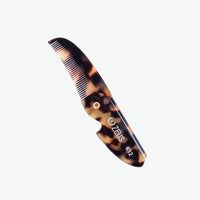 Folding Mustache Comb - Traditional: Tortoiseshell