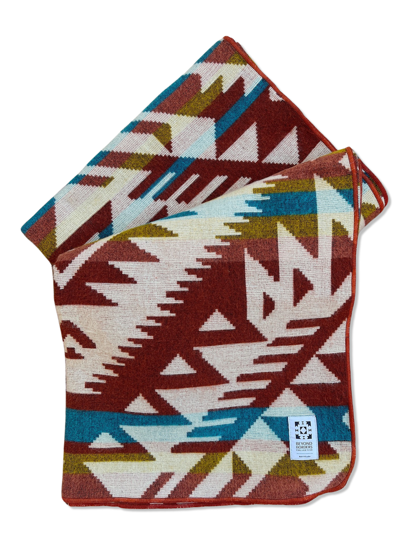 Canoa Blanket - Terracotta Sunrise