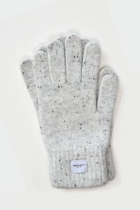 Ribbed Cashmere Wool Knitted Glove: Navy
