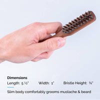 Handled Mustache & Beard Brush, Vegan