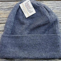 Iditarod 100% Alpaca Beanie Hat: Med Grey / Standard Fit