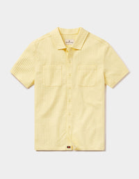 Short Sleeve Knit Getaway Button Up