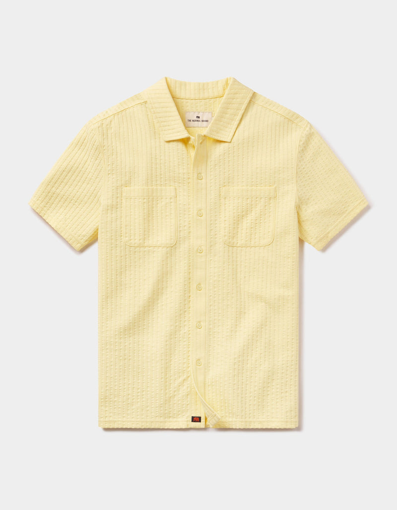 Short Sleeve Knit Getaway Button Up