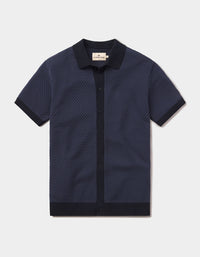 Robles Knit Jacquard Button Up