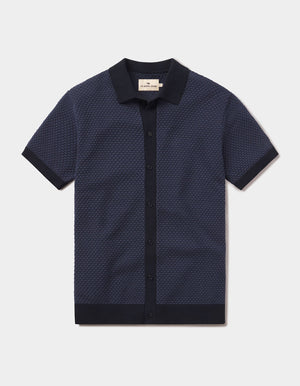 Robles Knit Jacquard Button Up