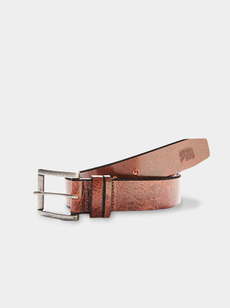 Vintage Glazed Leather Belt