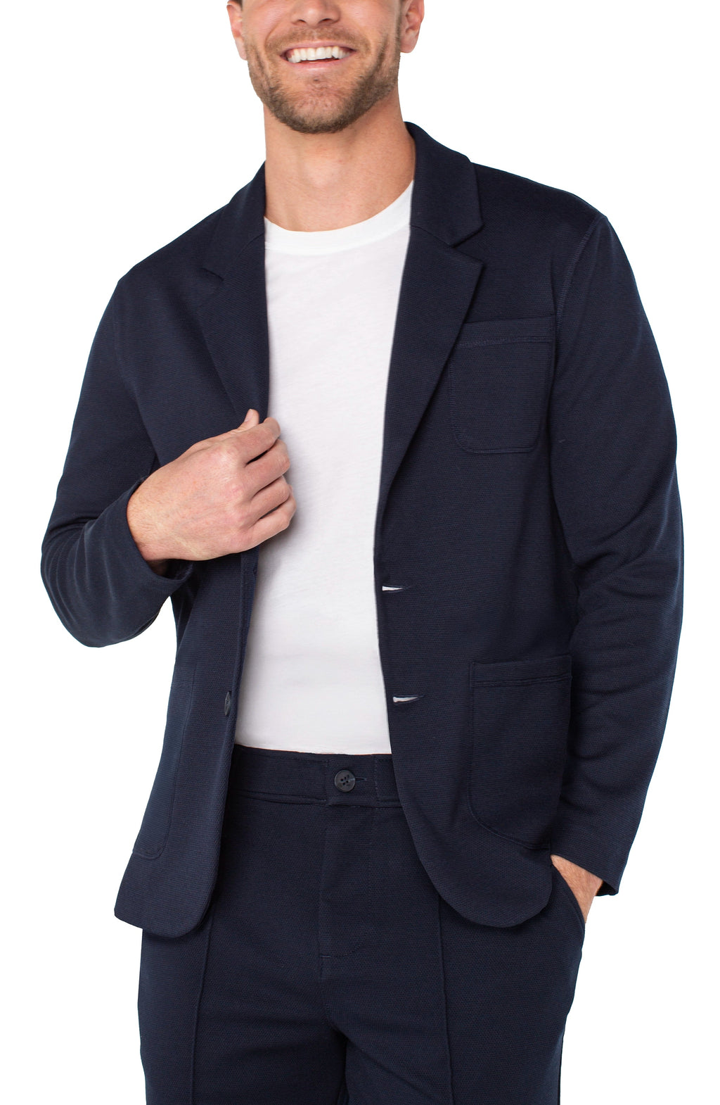 Overstitch Patch Pocket Blazer