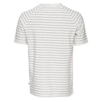 Raw Seam Stripe V-Neck