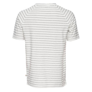 Raw Seam Stripe V-Neck