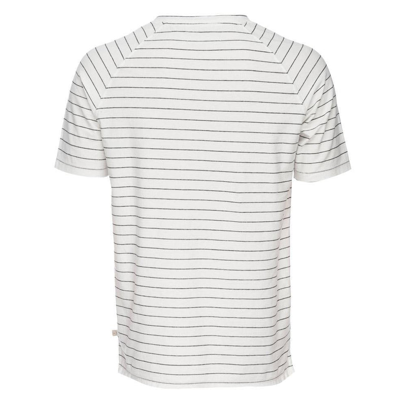 Raw Seam Stripe V-Neck