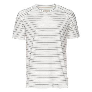 Raw Seam Stripe V-Neck