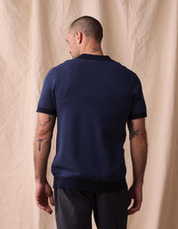 Robles Knit Jacquard Button Up