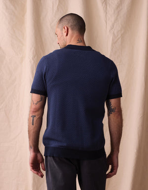 Robles Knit Jacquard Button Up