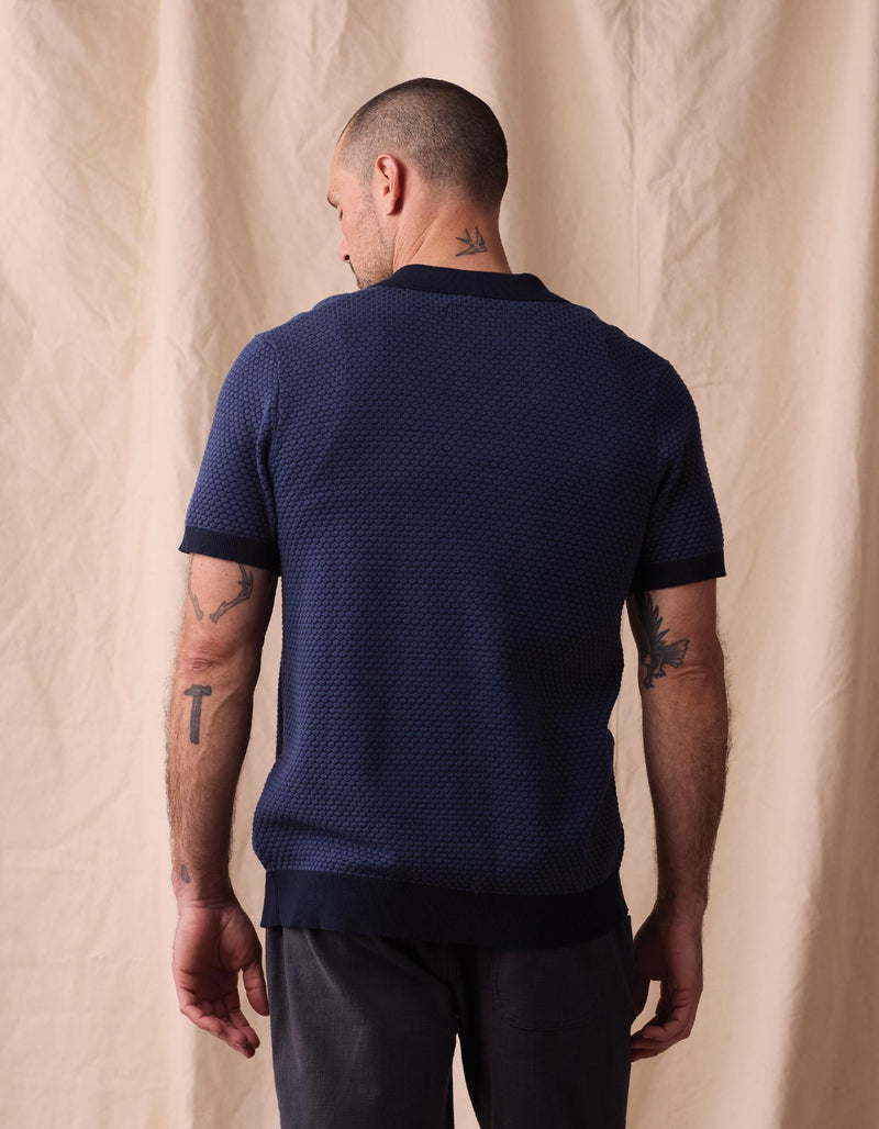 Robles Knit Jacquard Button Up