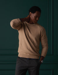 COOLMAX Textured Crewneck Sweater