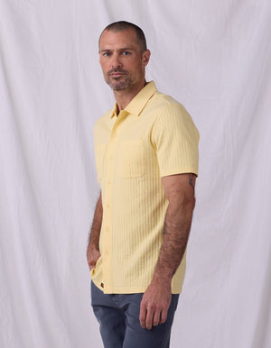 Short Sleeve Knit Getaway Button Up