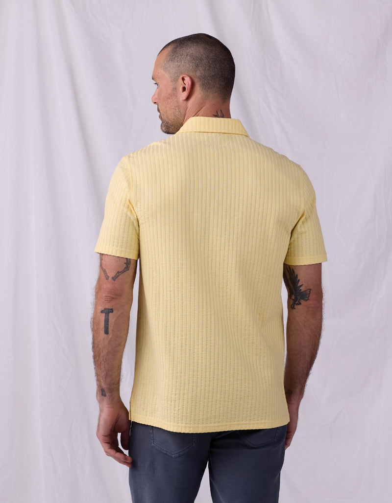 Short Sleeve Knit Getaway Button Up
