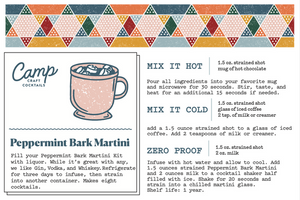16  oz Peppermint Bark Martini