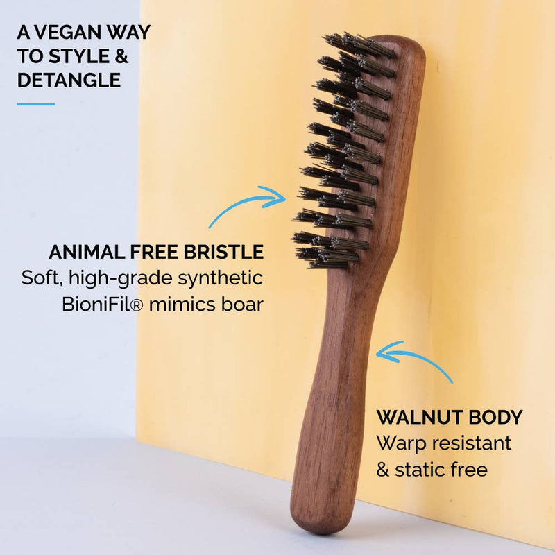 Handled Mustache & Beard Brush, Vegan