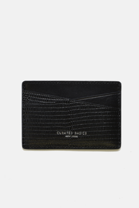 Traditional Cow-hide Leather Cardholder: Blue