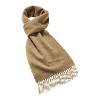 Plain Luxury Scarf Collection - 100% Merino Lambswool: Camel