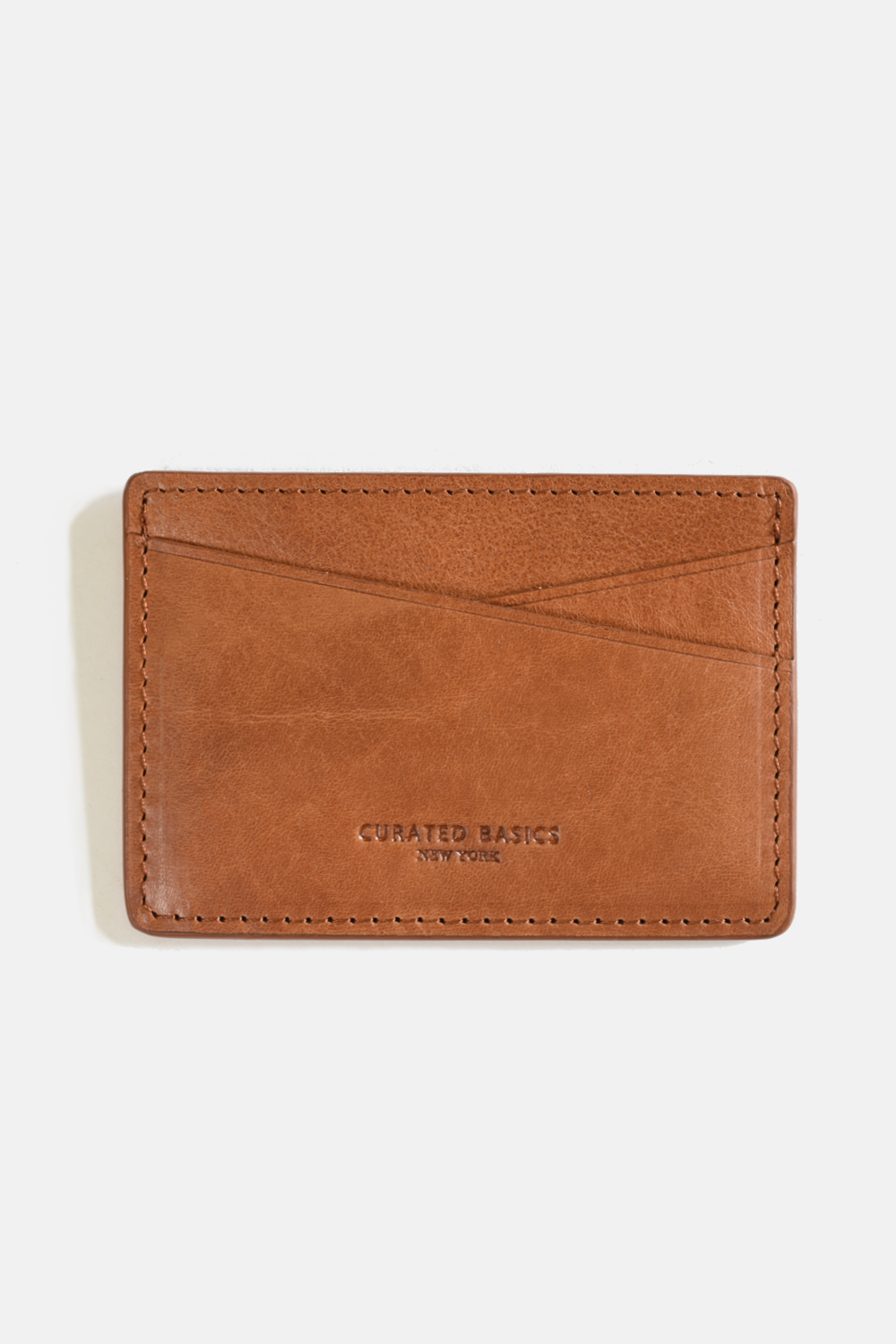 Traditional Cow-hide Leather Cardholder: Blue