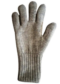 Iditarod 100% Alpaca Double-Thick Reversible Gloves: Black/MedGrey / Large