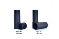 .3 ounce / 8.5 g Matte Black Lip Balm Tubes: 50 / #1